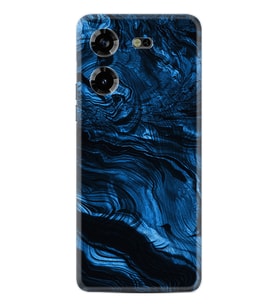 Tecno Pova 5 Kılıf Resimli Desenli Baskılı Silikon Blue MArble 1379