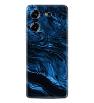 Tecno Pova 5 Kılıf Resimli Desenli Baskılı Silikon Blue MArble 1379