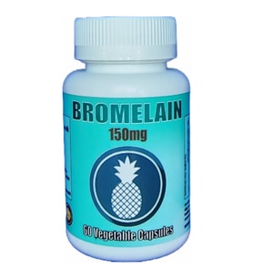 Bromelain 150mg 60 Capsules  Bromelain 150mg 60 Kapsül