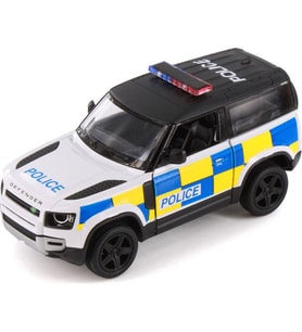 Kinsmart Land Rover Defender Polis Aracı Diecast Model Araba