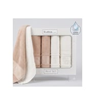 Özdilek Best Hamam Seti, Banyo Havlu Takımı-Camellia Bej Krem