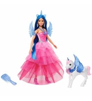 Barbie Mavi Saçlı Prenses Bebek HRR16