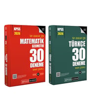Pegem Yayınları 2026 KPSS Matematik ve Türkçe Deneme Seti 2 Kitap
