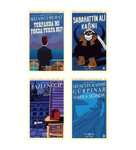 Turfanda Mı Yoksa Turfa Mı ? + Kağnı + Menfi - Sürgün + Hakka Sığındık- 4 Kitap Set - Iş Bankası Öze