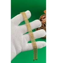 Xuping Rose Gold Hasır Zincir Kuyumcu Model Bileklik (Altın)
