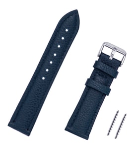 Lacivert Hakiki Deri Saat Kordonu Kayış 22mm