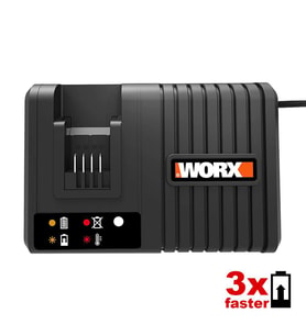 WORX WA3867 20Volt Li-ion PowerShare Hızlı Akü Şarj Cihazı (Siyah)