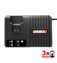 WORX WA3867 20Volt Li-ion PowerShare Hızlı Akü Şarj Cihazı (Siyah)