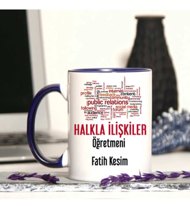 Halkla İlişkiler  Öğretmenine Özel Öğretmenler Günü Hediyesi Kişiye Özel Kupa Ba