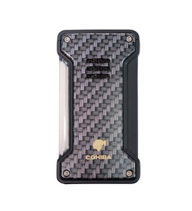 Cohiba Tek Torch Pürmüz Siyah Karbon Desenli Puro Çakmağı