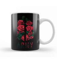 Bts Army Logo Rose Texture Flowers Kpop Army Kupa Bardak Porselen