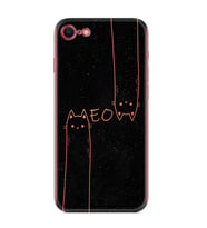 Apple iPhone 5 6 7 8 Plus Se XR Kılıf Desemli Silikon Meow 1657