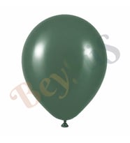 Kış Yeşili Renk Lateks Retro Balon (60 cm) - 1 Adet