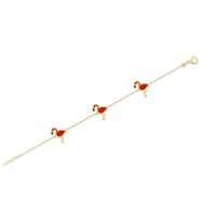 Diamond Line-Gülaylar 14 Ayar Sarı Altın Çocuk Bileklik