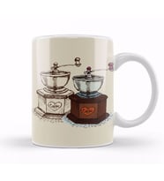 Funny Coffee Drinks Art Lover Gift Quote Vintage Retro Kupa Bardak Porselen