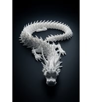 MYCRAFT3D Ejderha Figürlü Dekoratif Obje  Hareketli Gövde Tasarım  3D Baskı Masa Üstü Aksesuar  Koleksiyonluk & Hediye