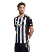 Beşiktaş Lisanslı 25/26 Siyah Beyaz Çubuklu Forma (Siyah - Beyaz)