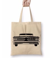 Carro Vintage Araba Bez Çanta Uzun Saplı