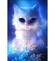 AHŞAP PUZZLE YALNIZ KEDİ
