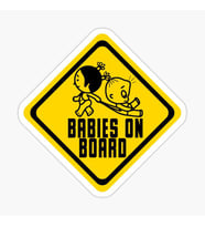 Araçta bebek var Baby On Board Sticker Yapıştırma 19CM md5