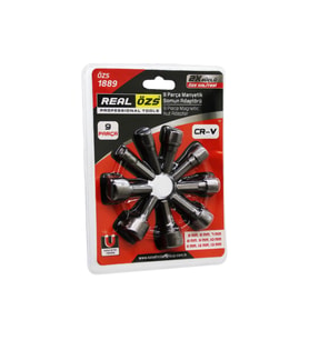 9  PARÇA   - 5-13 MM MANYETİK SOMUN SÖKME - ÇATI ADAPTÖRÜ (5343)