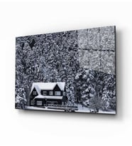 Doğa Manzara Cam Tablo 4mm Dayanıklı Temperli Cam