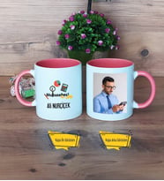 Muhasebeci Kupa Bardak Pembe Fotoğraflı Muhasebeciler Günü Hediyesi