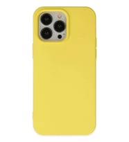 Durukar® iPhone 14 Pro Kılıf Nano içi Kadife Silikon - Sarı