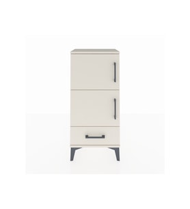 Arges Komodin 4 Raflı Tek Çekmeceli 2 Kapaklı 44x30x96 Aytaşı-Aytaşı
