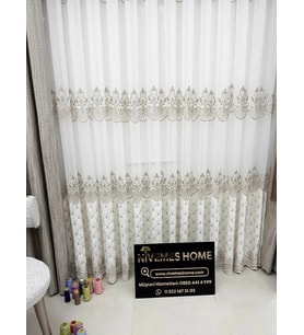 NİVEMESHOME 2840 HARMONİ VİZON 1/3 PİLELİ TÜL PERDE