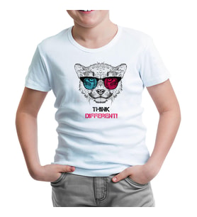 Think Different Beyaz Çocuk Tshirt