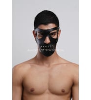 Deri Maske, Parti Maskesi, Erkek Maske, Seksi Maske - APFTM125 (Siyah)
