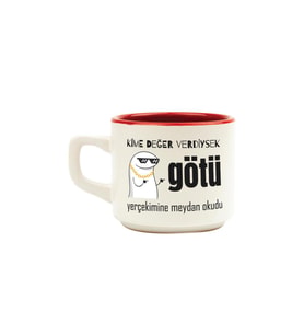 Kime Değer Verdiysek Götü Yerçekimine Meydan Okudu Baskılı Kırmızı Venüs Kupa