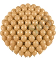 Çöl Kumu Renk Lateks Retro Balon (30 cm) - 100 Adet