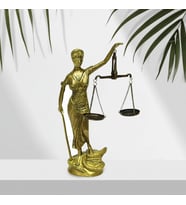 Adalet Kadını 10" Masaüstü Bronz Heykel