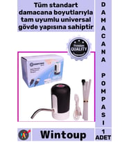 #Pompa USB Şarj Edilebilir Dokunmatik Sessiz Pratik Mutfak Ofis Şarjlı Otomatik Damacana Su Pompası