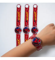 Spider Örümcek Adam Deri Bileklik 3'lü Çıtçıtlı 18 cm Ayarlanabilir Cosplay Aksesuar