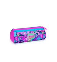 CORAL HIGH 22060 KIDS PEMBE MOR GRAFİTİ DESENLİ ÜÇ BÖLMELİ KALEM ÇANTASI