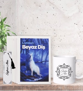 BK Gift Kişiye Özel İsimli Kupa Bardak Kitap Ayracı ve Dünya Klasikleri Serisi (9 Kitap Takım) Hediye Seti