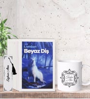 BK Gift Kişiye Özel İsimli Kupa Bardak Kitap Ayracı ve Dünya Klasikleri Serisi (9 Kitap Takım) Hediye Seti