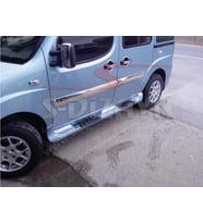 Fiat Doblo Uyumlu Krom Yan Kapı Çıtası 4 Parça 2006-2010 (Geniş)