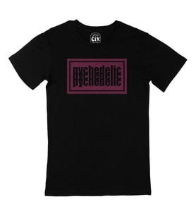 Pembe Pychedelic Siyah Tişört