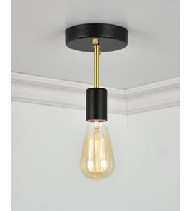 RİOLİGHT RETRO,MODERN,VİNTAGE 1XE27 METAL PLOFONYER AVİZE GÖRSELDEKİ AMPÜL FİYATA DAHİL DEĞİLDİR. (Siyah)