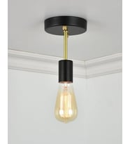 RİOLİGHT RETRO,MODERN,VİNTAGE 1XE27 METAL PLOFONYER AVİZE GÖRSELDEKİ AMPÜL FİYATA DAHİL DEĞİLDİR. (Siyah)