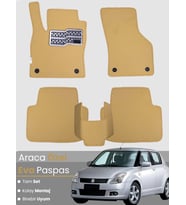SUZUKİ SWİFT (2004-2010) Uyumlu EVA Paspas Tam Set–Oto Paspas,Araca Özel,Kolay Montaj