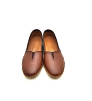 302 AYMODA HAKİKİ DERİ ANATOMİK BAYAN BABET (Taba-Kahve)
