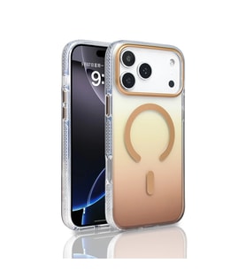 Apple iPhone 17 Pro Max Kılıf M-safe Şarj Özellikli Transparan Renk Geçişli Zore Toros Kapak