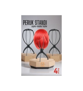 Pratik ve şık 4'lü Peruk Standı, düzenli saklama çözümü