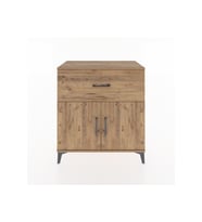 Hyperion Şifonyer 2 Raflı Tek Çekmeceli 2 Kapaklı 88x44x96 Çam-Çam