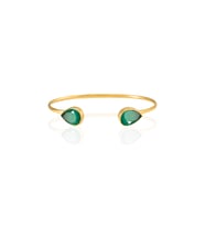Kadir Jewellery 22 Ayar Altın Kaplama El İşçiliği Zirkon Taşlı Kadın Charm Bileklik